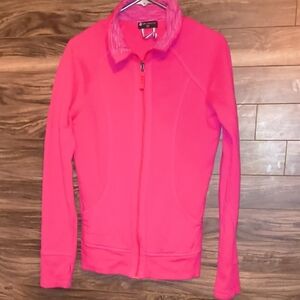 Tuff Athletics Pink Full Zip Fleece Track Define Jacket - Medium
